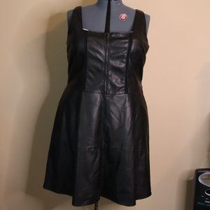 Ashley Stewart Pleather Dress POCKETS NWT Sz 20